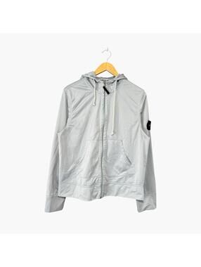 Stone Island Hoodie Jacket L Patch Logo Mens